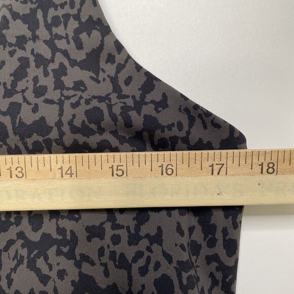 Prana Crop Top Sports Bra Adjustable UPF 50+ Chakara Dark Iron Wild XL NWT - Picture 11 of 12